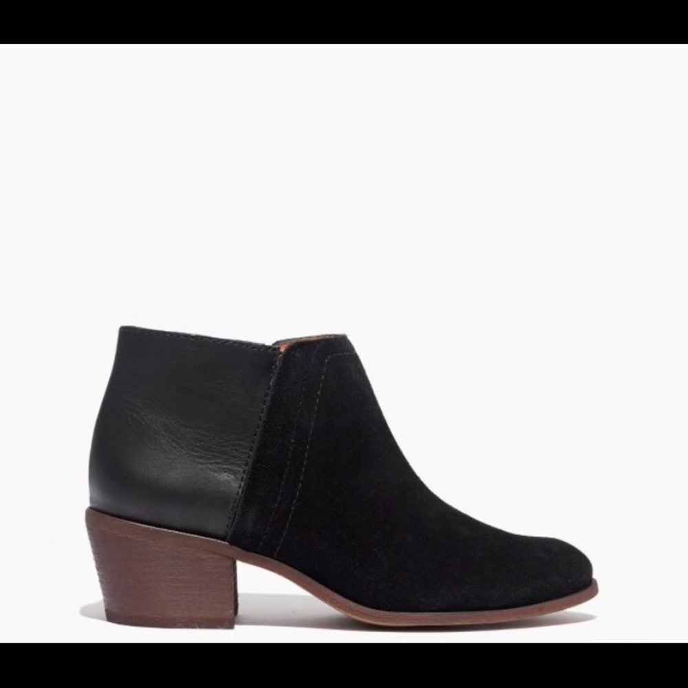 Madewell “Cait” Ankle Booties Leather / Suede 8.5